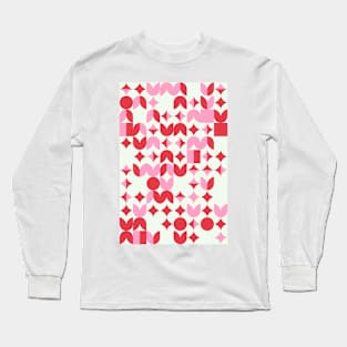 Girly Geometric Pattern - Flowers - Stars #7 Long Sleeve T-Shirt